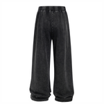 Vintage Wash Cotton Patchwork Sweatpants