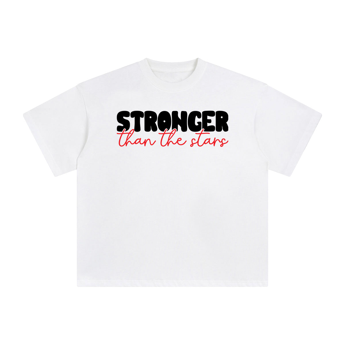 Stronger Than The Stars Aesthetic Graphic Tee-INNBLAC Fashion Apparel