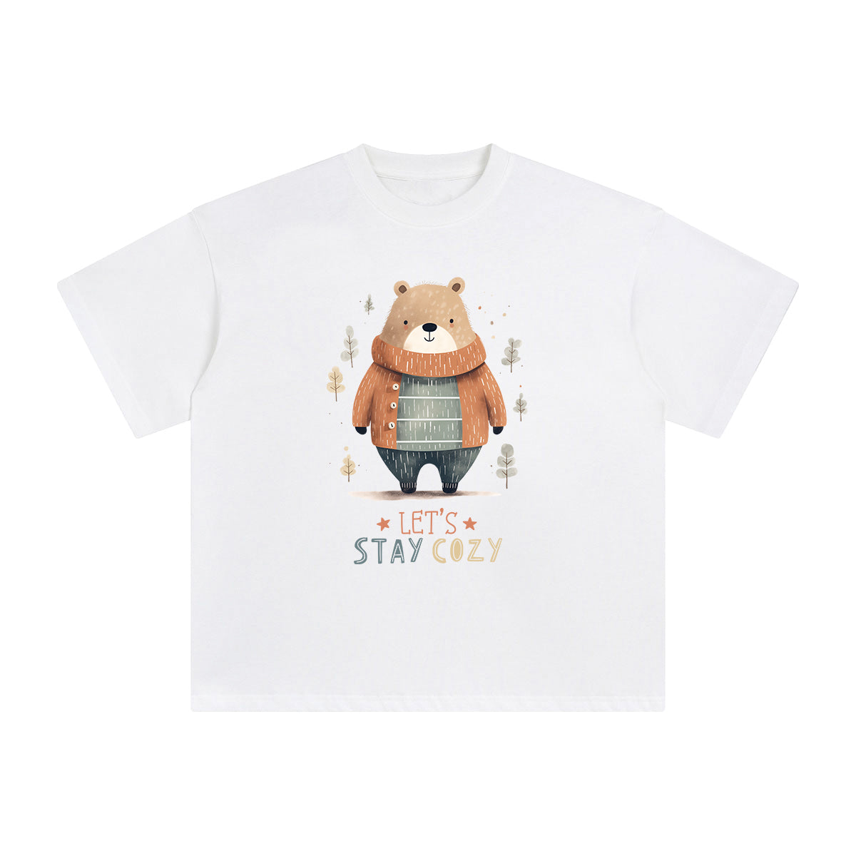 Let's Stay Cozy Graphic Tee-INNBLAC Fashion Apparel