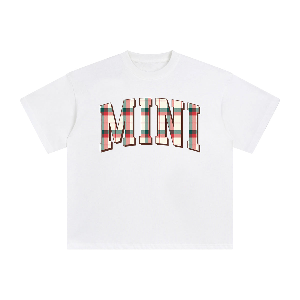 Christmas Plaid MANI Graphic Tee-INNBLAC Fashion Apparel