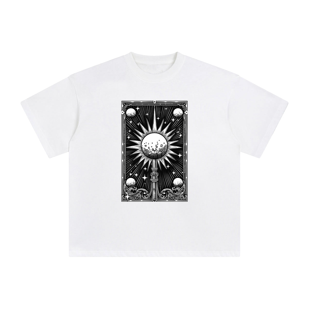 Universe Tarot Card Graphic Tee-INNBLAC Fashion Apparel