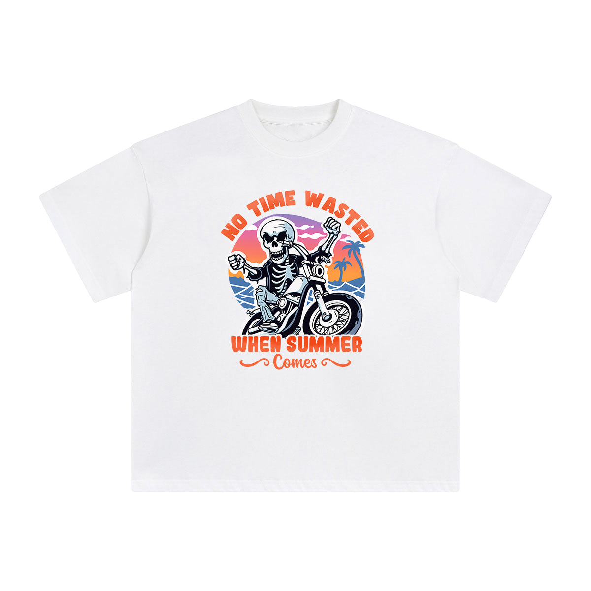 No Time Wasted When Summer Comes Graphic Tee-INNBLAC Fashion Apparel