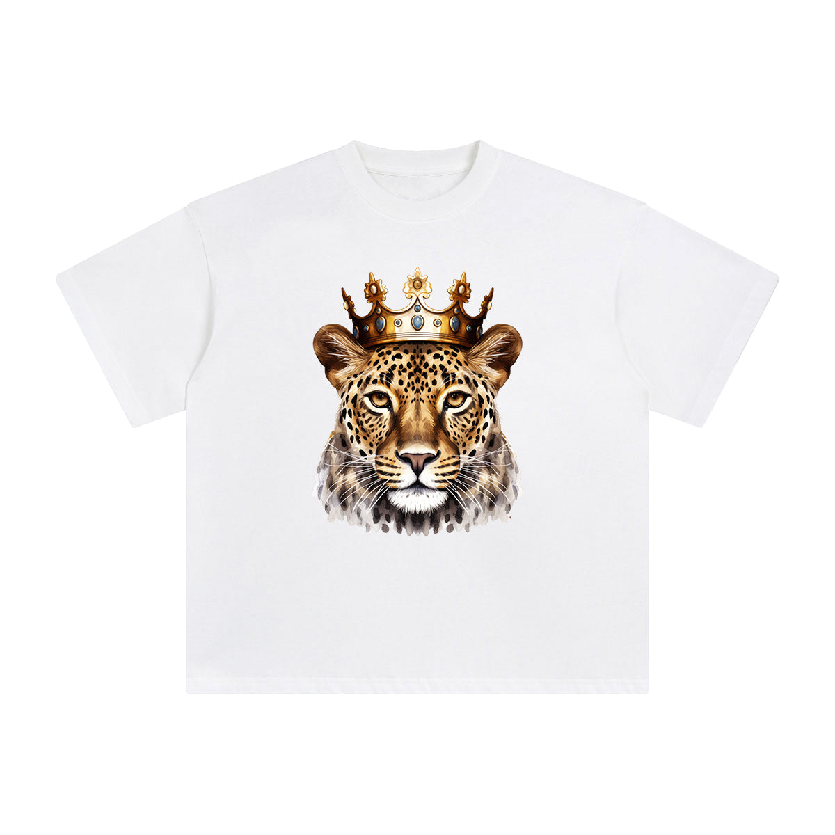 Leopard King Graphic Tee-INNBLAC Fashion Apparel