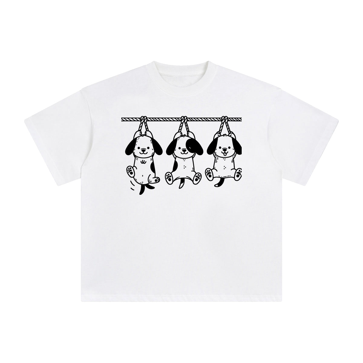 Puppy Graphic Tee-INNBLAC Fashion Apparel