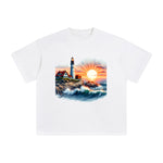 Summer Sunrise & Waves Graphic Tee-INNBLAC Fashion Apparel