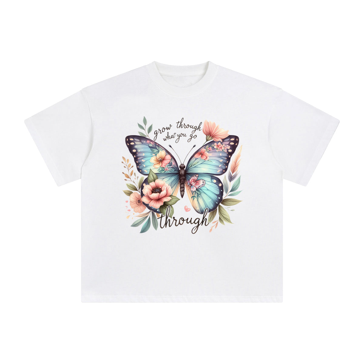 Grow Through What You Go Though Graphic Tee-INNBLAC Fashion Apparel