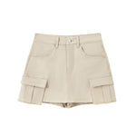 Women's Denim Cargo Mini Skort