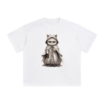 Ghost Cat Graphic Tee-INNBLAC Fashion Apparel