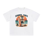 Summer Vibes Skeleton Graphic Tee-INNBLAC Fashion Apparel