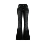 Women'sEmbroidered Y2K High Waist Stretchy Flared Jeans