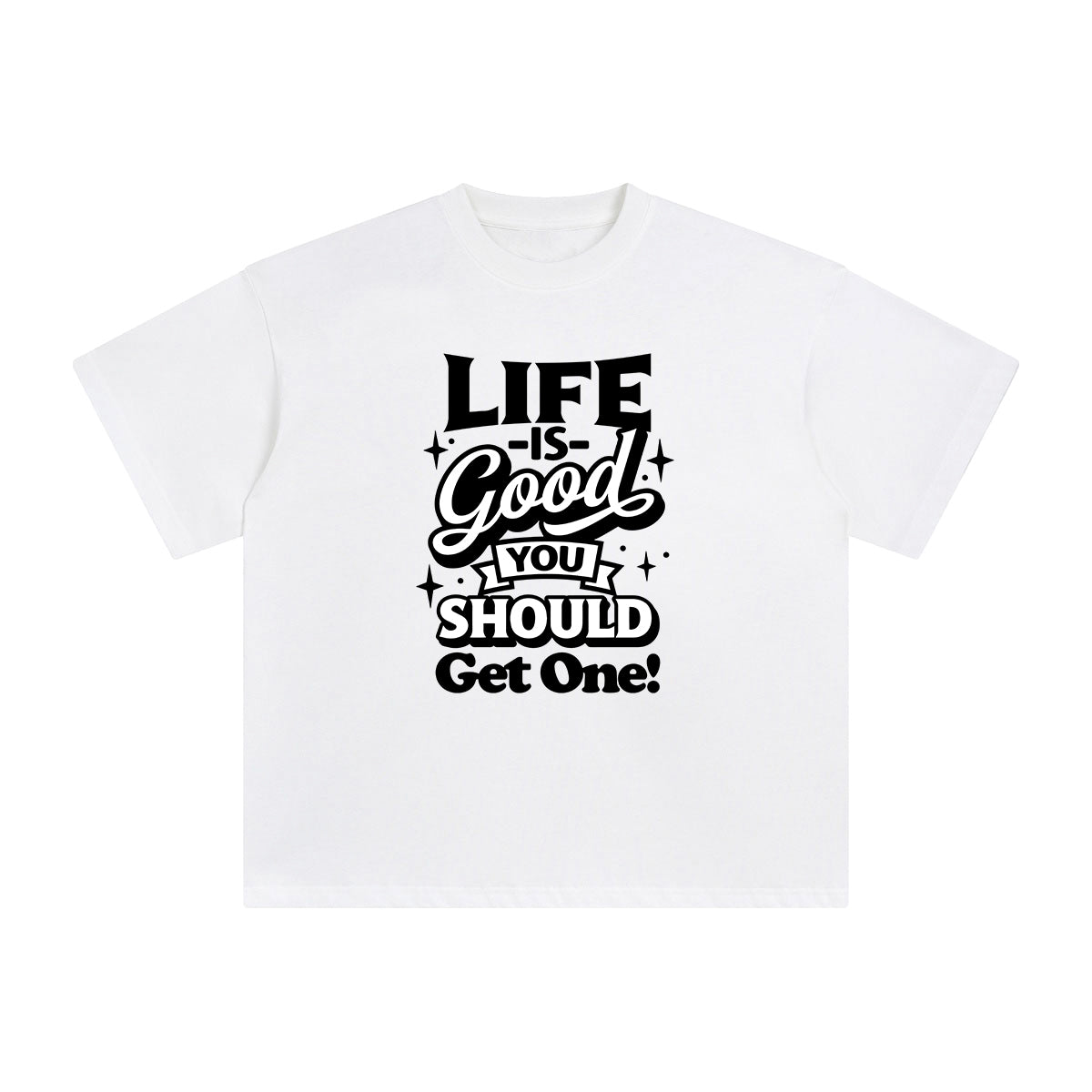 Life Is Good Graphic Tee-INNBLAC Fashion Apparel