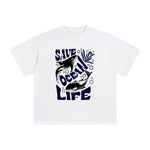 Save Ocean Life Graphic Tee-INNBLAC Fashion Apparel