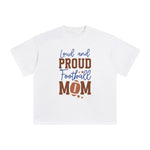 Loud And Proud Football Mom Graphic Tee-INNBLAC Fashion Apparel