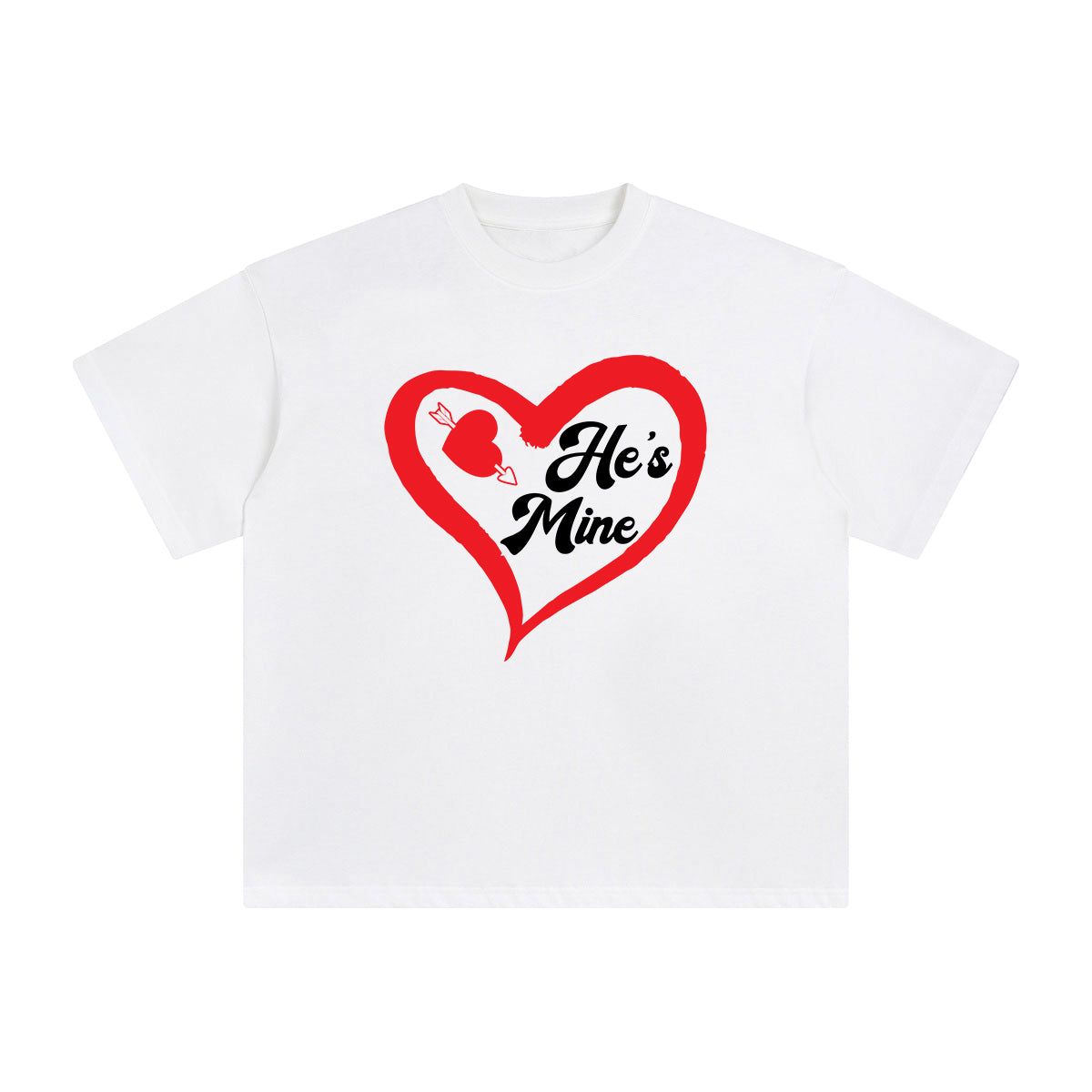 He's Mine Aesthetic Graphic Tee-INNBLAC Fashion Apparel