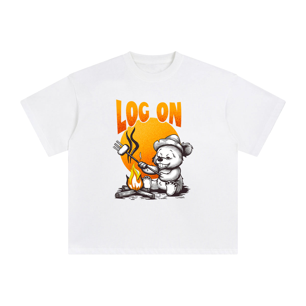 Log On Graphic Tee-INNBLAC Fashion Apparel