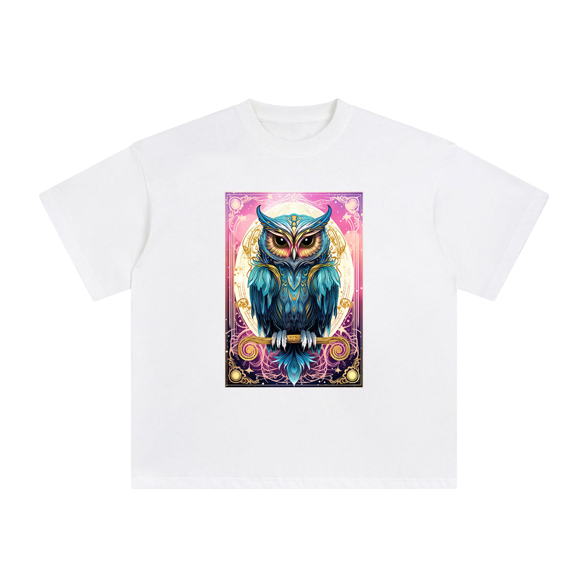 Owl Card Graphic Tee-INNBLAC Fashion Apparel
