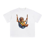 Grandma Sitting In A Hammock Graphic Tee-INNBLAC Fashion Apparel