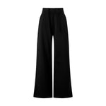 Quiet‑Luxury Old Money Heather Ribbed Waist‑Tapered Trousers