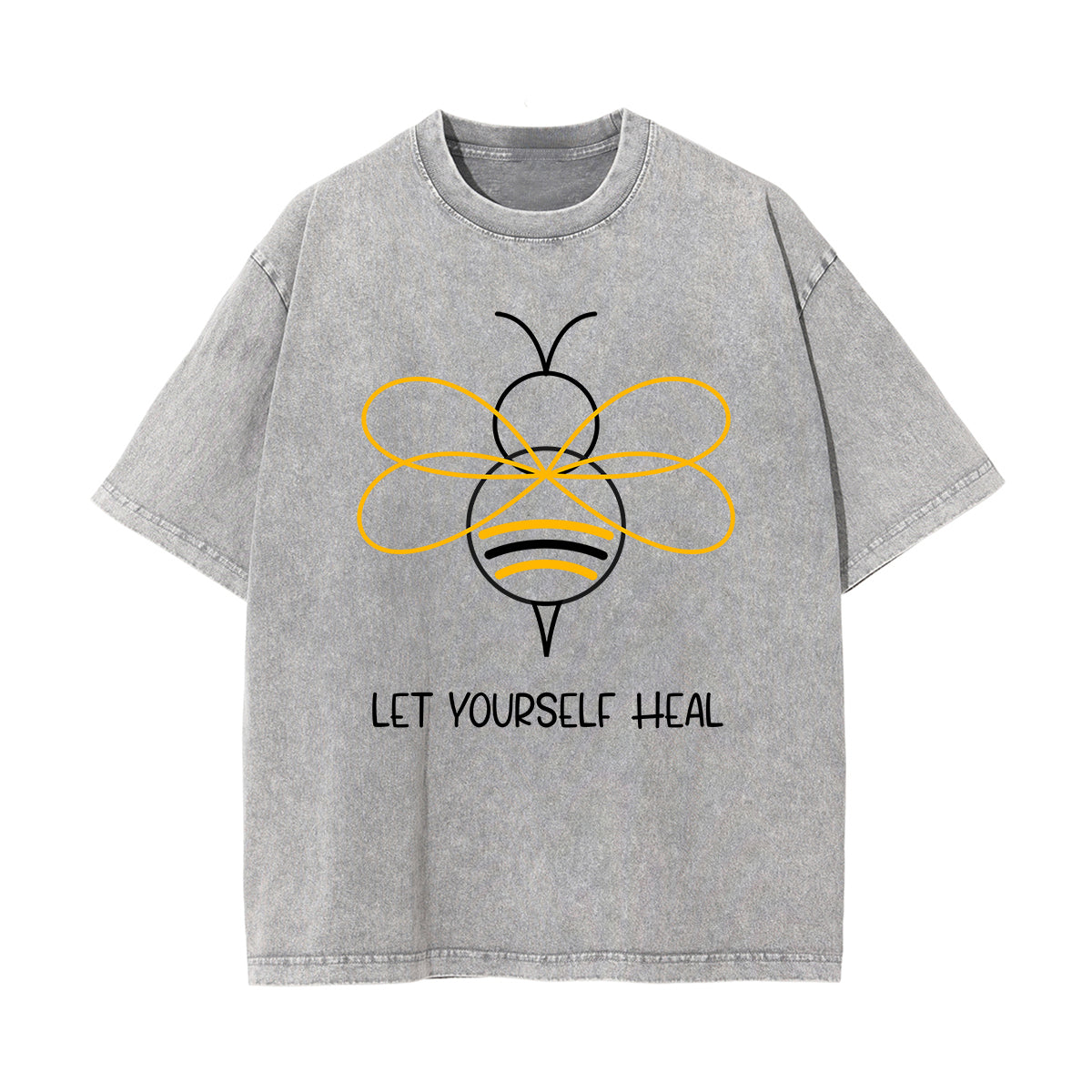 Let Yourself Heal Bee Graphic Tee-INNBLAC Fashion Apparel