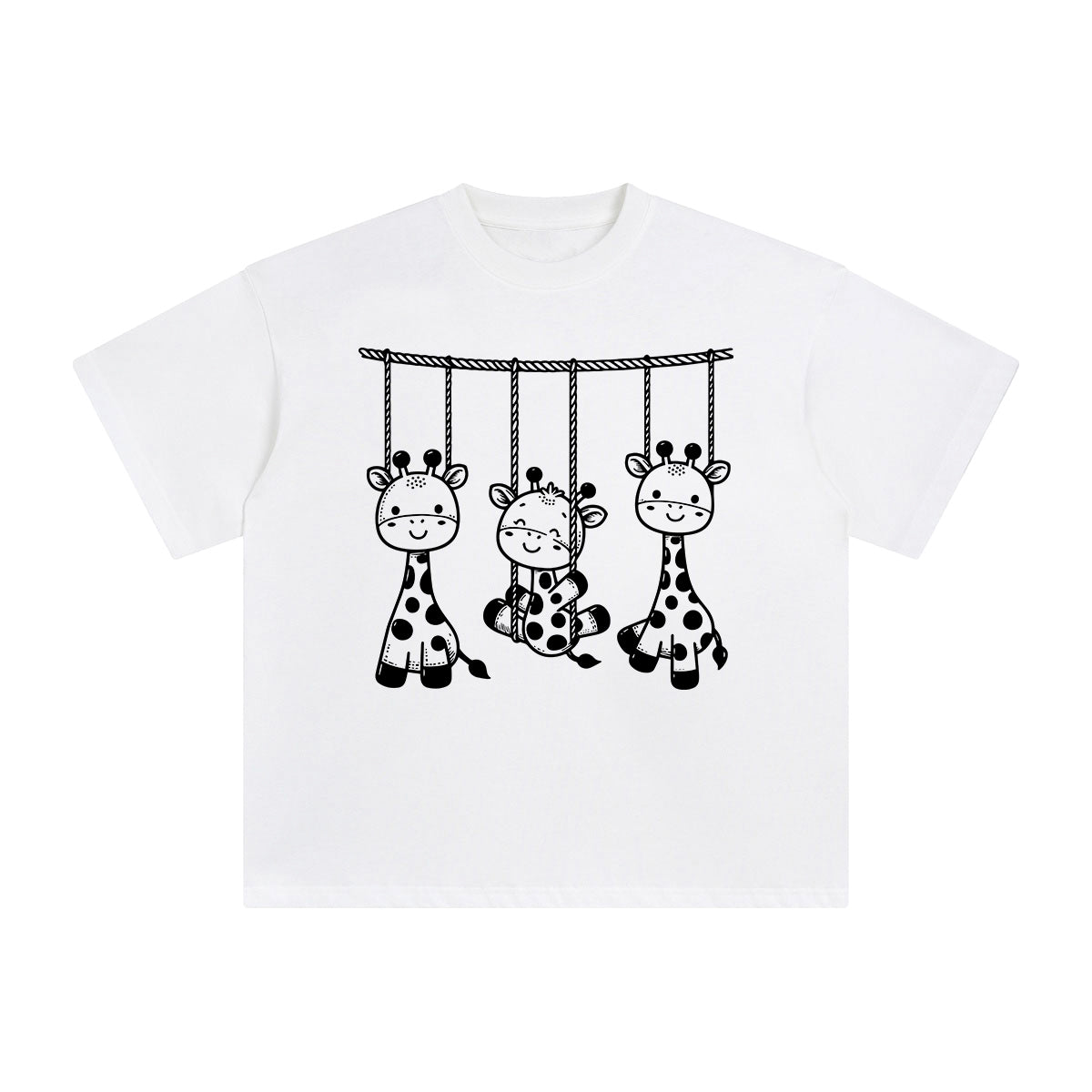 Giraffe Graphic Tee-INNBLAC Fashion Apparel