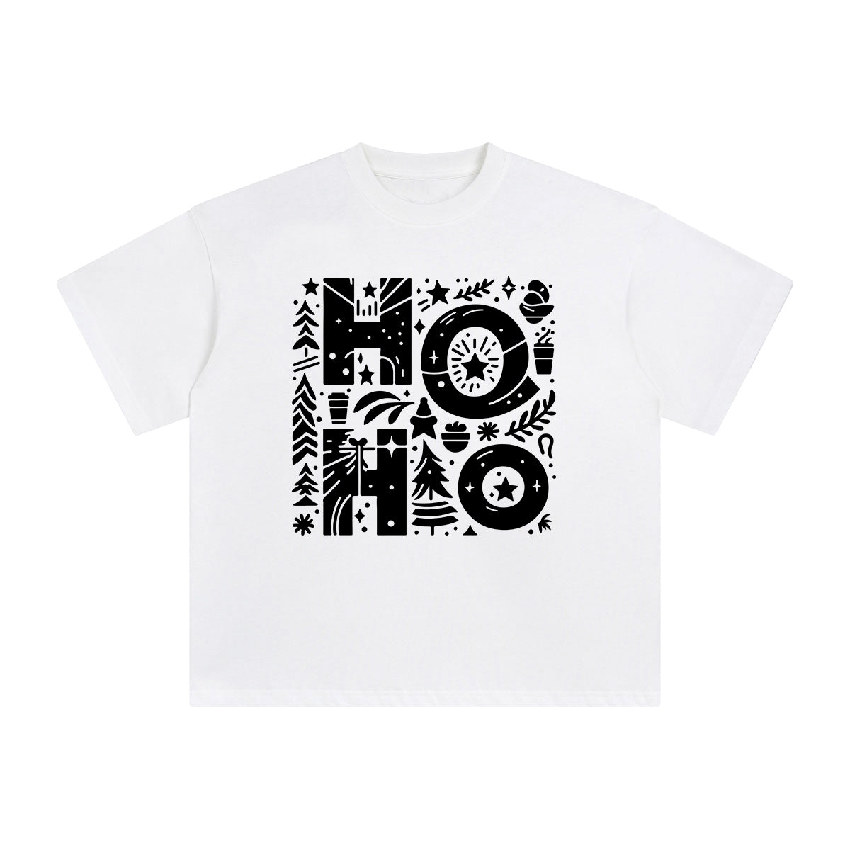 HO HO HO Graphic Tee-INNBLAC Fashion Apparel