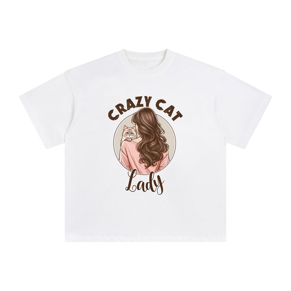 Crazy Cat Lady Graphic Tee-INNBLAC Fashion Apparel