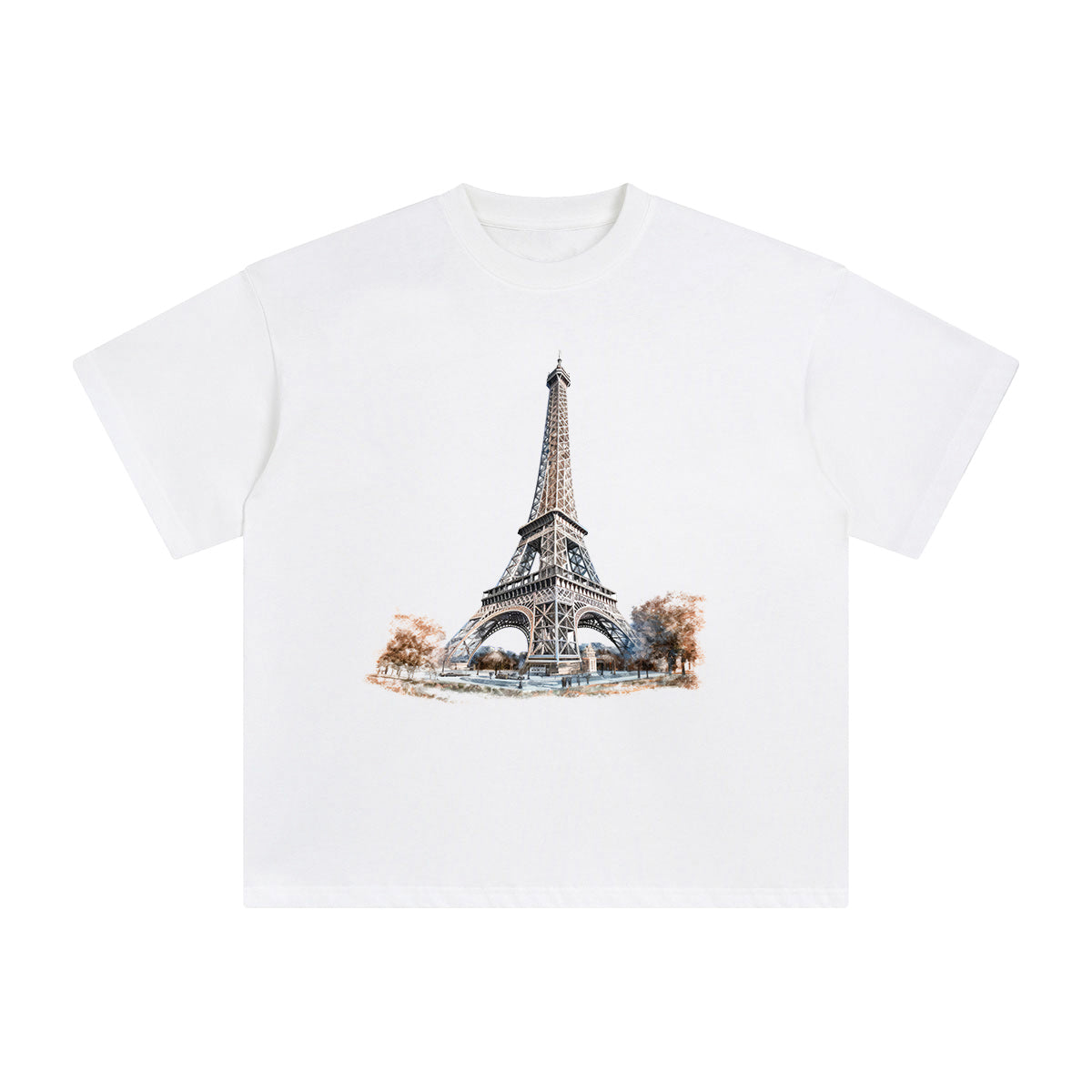 Eiffel Tower Graphic Tee-INNBLAC Fashion Apparel