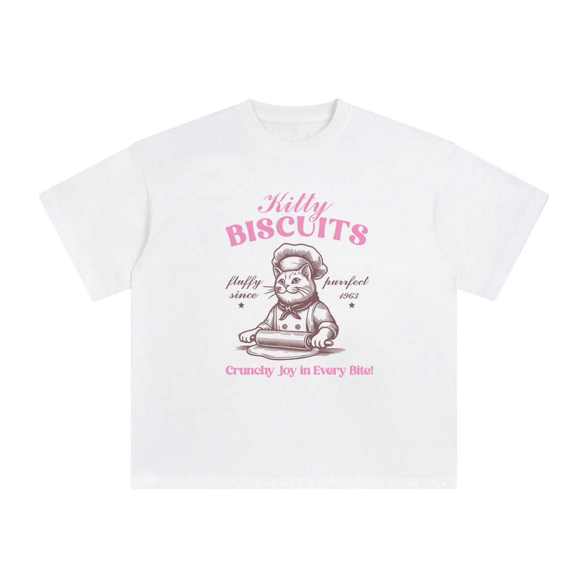 Dessert Chef Cat Graphic Tee-INNBLAC Fashion Apparel