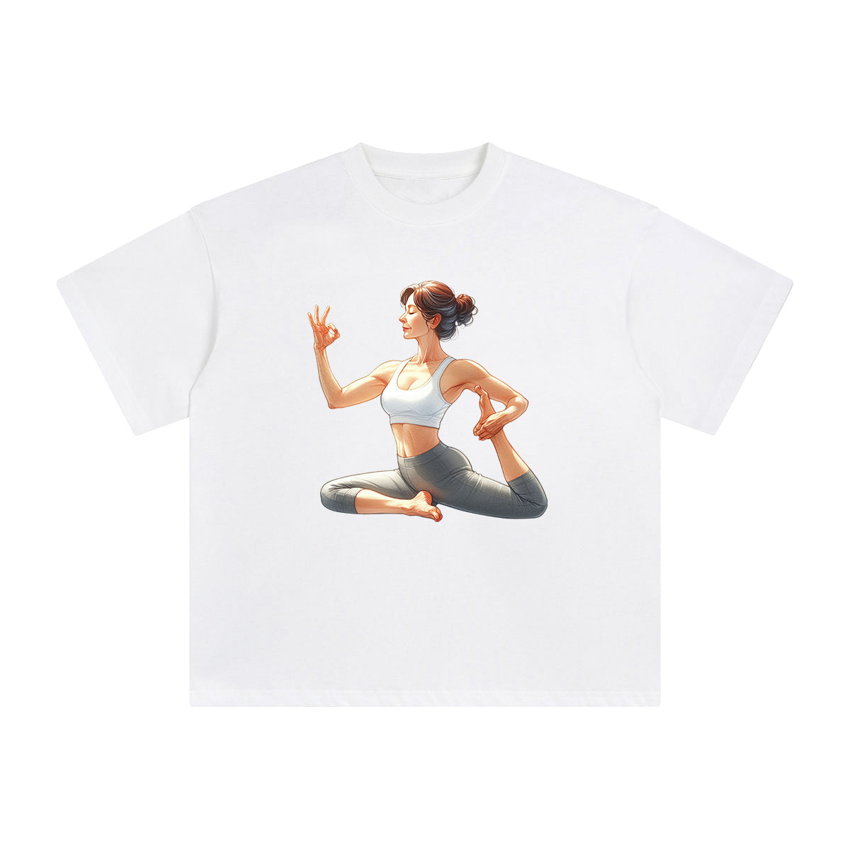 Yoga Mom Comic Graphic Tee-INNBLAC Fashion Apparel