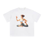 Yoga Mom Comic Graphic Tee-INNBLAC Fashion Apparel