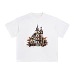 Halloween Castle Graphic Tee-INNBLAC Fashion Apparel