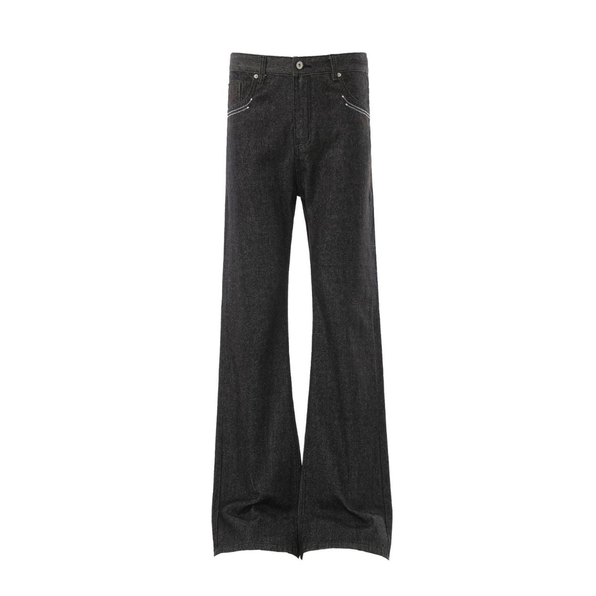 Vintage Raw Denim Wide Flare Jeans