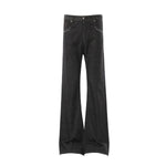Vintage Raw Denim Wide Flare Jeans