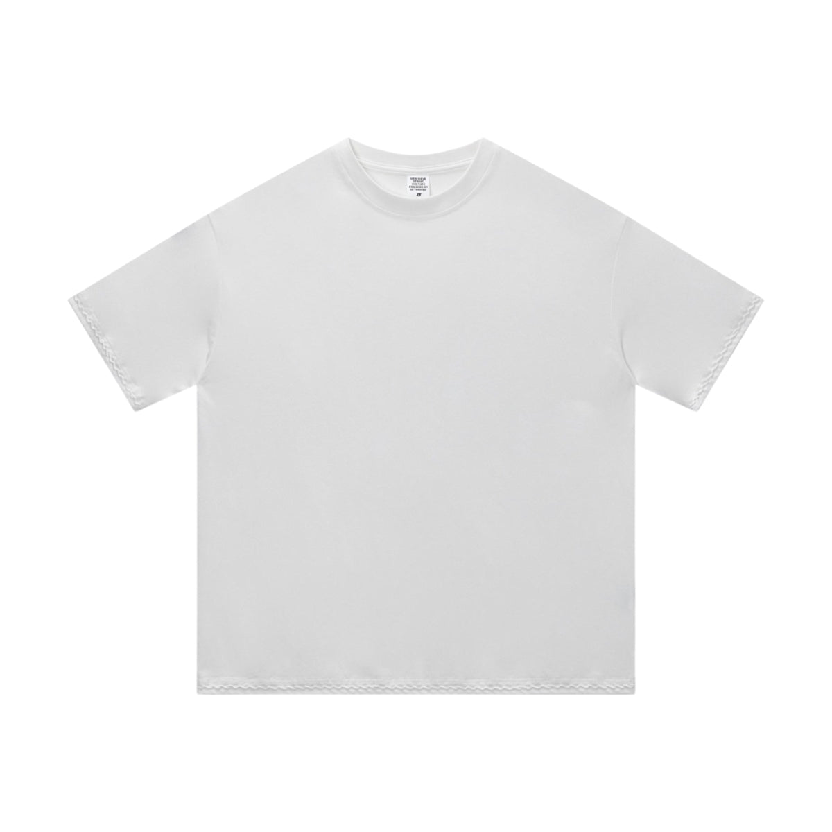 Vintage Wash Relaxed Linen-Cotton Blend Short Sleeve T-Shirt