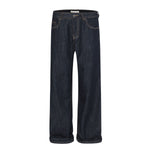 Vintage Washed Relaxed Straight-Leg Jeans
