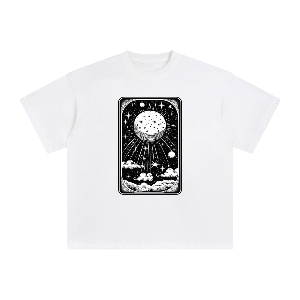 Universe Tarot Card Graphic Tee-INNBLAC Fashion Apparel