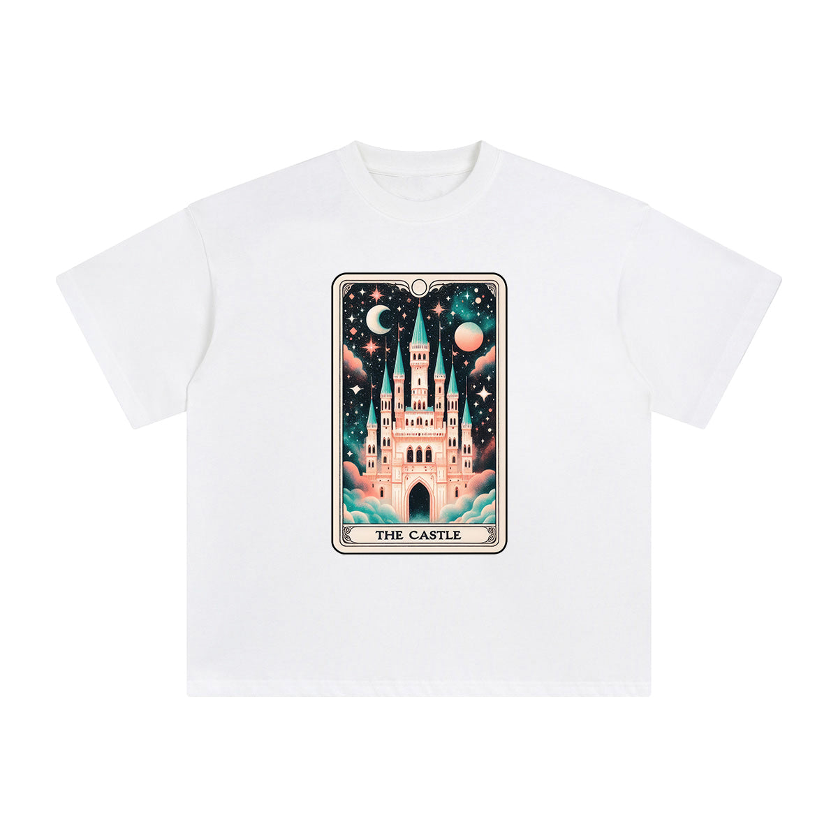 The Castle Card Graphic Tee-INNBLAC Fashion Apparel
