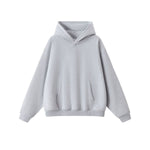 Boxy Flatlock Stitch Fleece Lined Hoodie