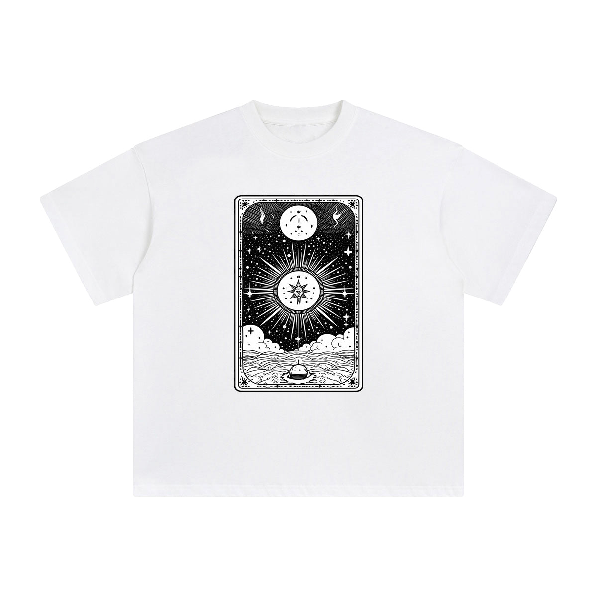 Universe Tarot Card Graphic Tee-INNBLAC Fashion Apparel