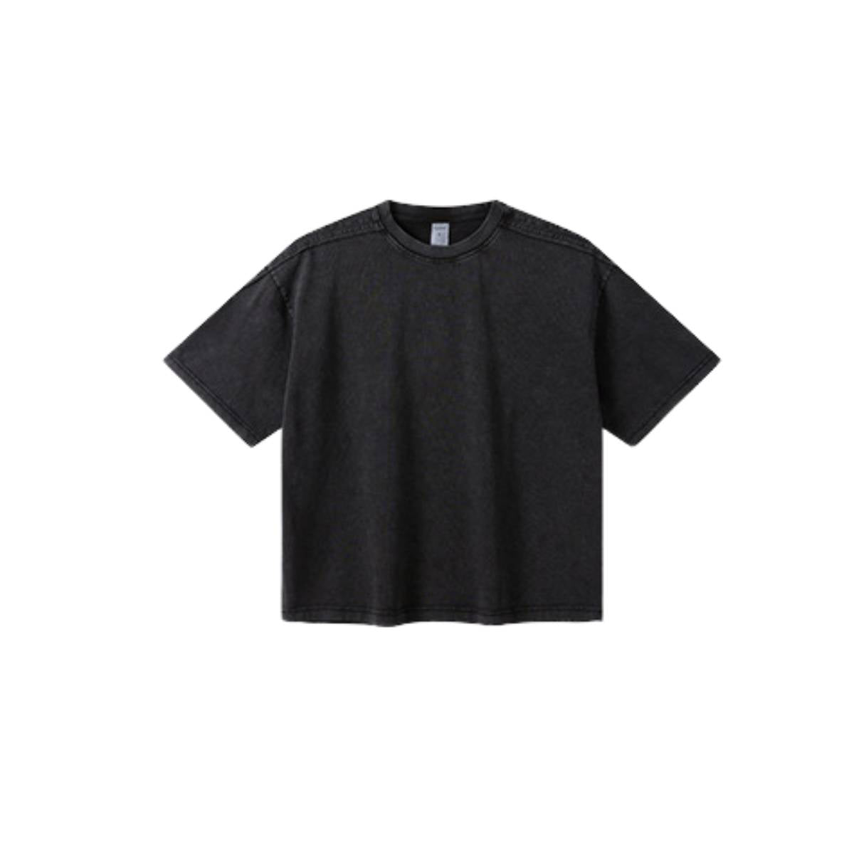 Camiseta destructiva de peso pesado con borde crudo de 10 oz