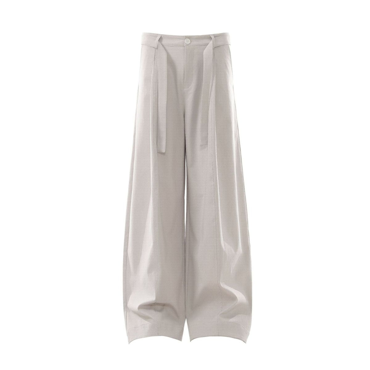 Old Money Draped Barrel Leg Trousers