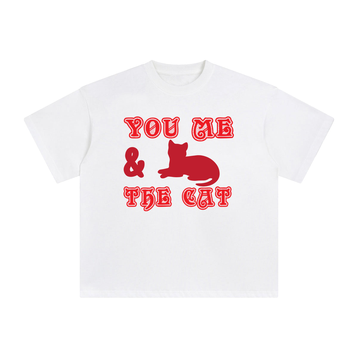 You Me & The Cat Graphic Tee-INNBLAC Fashion Apparel