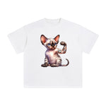 Devon Rex Flexes Muscles Graphic Tee-INNBLAC Fashion Apparel