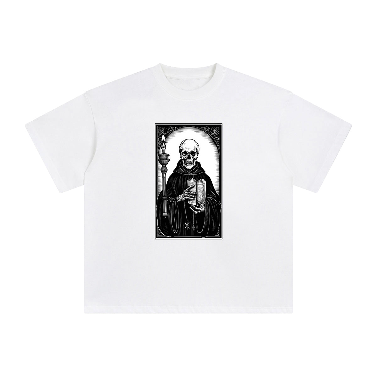 Mystery Skeleton Tarot Card Graphic Tee-INNBLAC Fashion Apparel