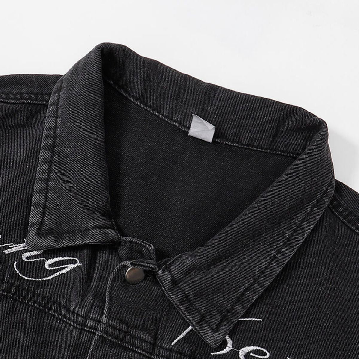 Raw Edge Star Denim Trucker Jacket