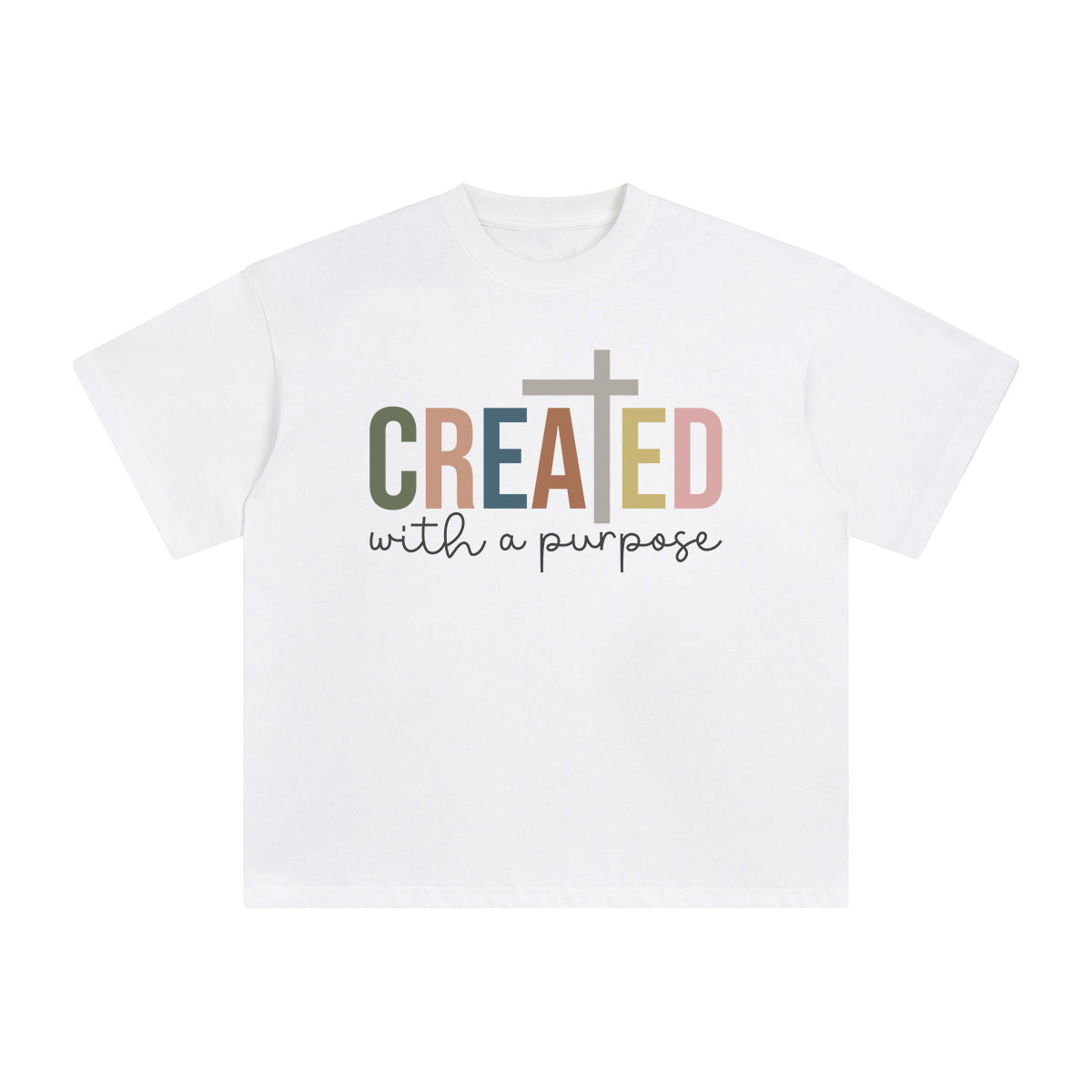 Created With A Purpose Graphic Tee-INNBLAC Fashion Apparel