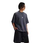 Camiseta vintage de algodón con patchwork lavado de 8.55 oz