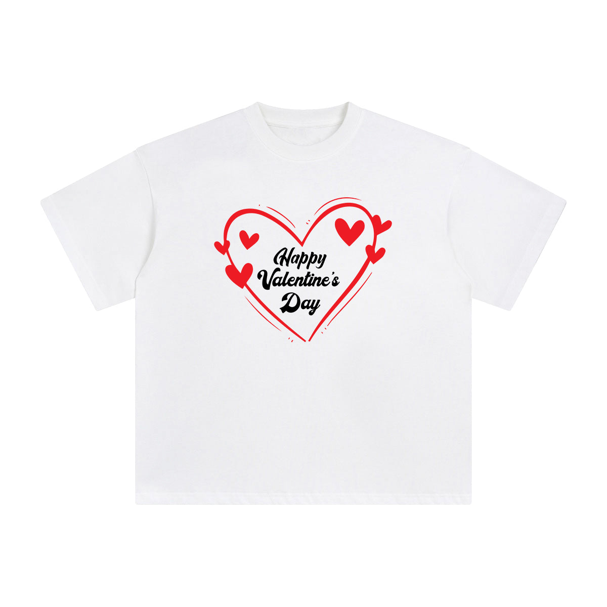 Happy Valentines Day Graphic Tee-INNBLAC Fashion Apparel