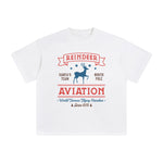 Reindeer Aviation Graphic Tee-INNBLAC Fashion Apparel