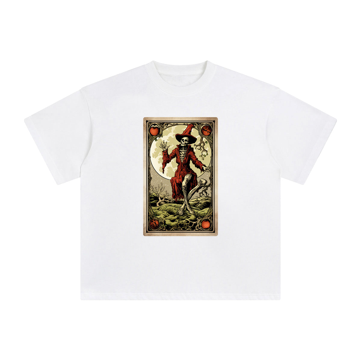 Zombie Tarot Card Graphic Tee-INNBLAC Fashion Apparel